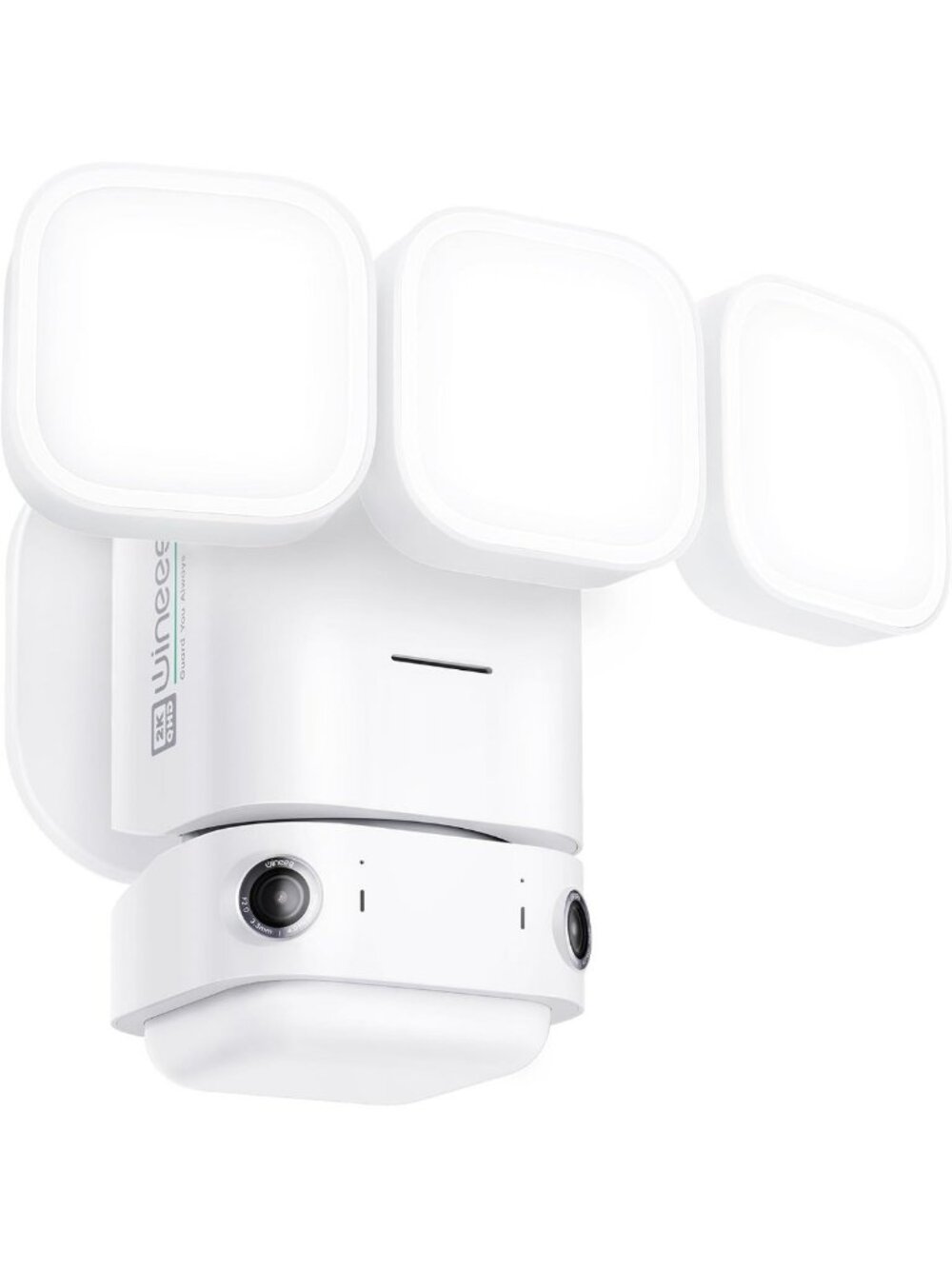 2K HD Dual-Lens Wired Floodlight Security Camera - Outdoor Surveillance System